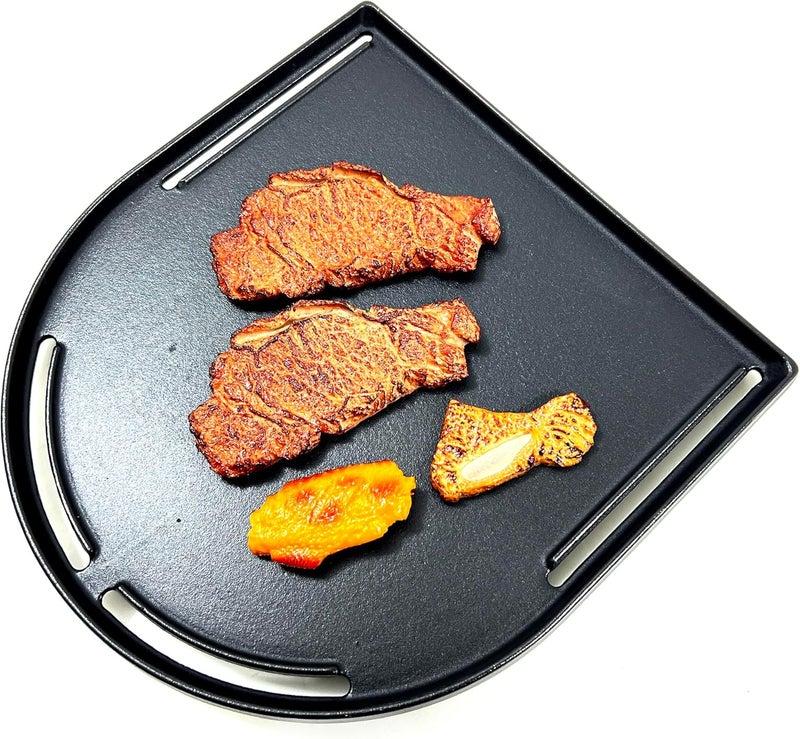 Direct Store DC125 Cast Iron Half Grill Griddle Replacement for Coleman Roadtrip Swaptop Grills LX LXE LXX, Non-Stick Flat Grill Cooking Griddle Pan Accessories, 1 Pack - Image 4